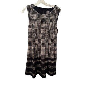 Vince Camuto black and white dress size 14